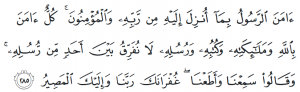 Last 2 Ayat of Surah Baqarah (Translation, Transliteration and Benefits)