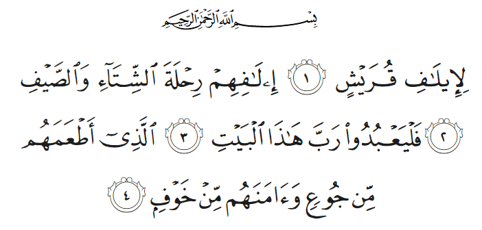 surah quraish arabic text