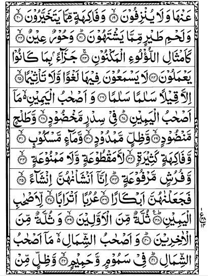surah waqiah arabic page 2
